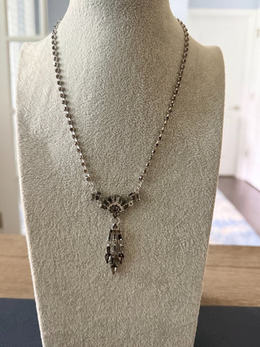 Free People Sample Necklace - Silver and Black - Adjustable